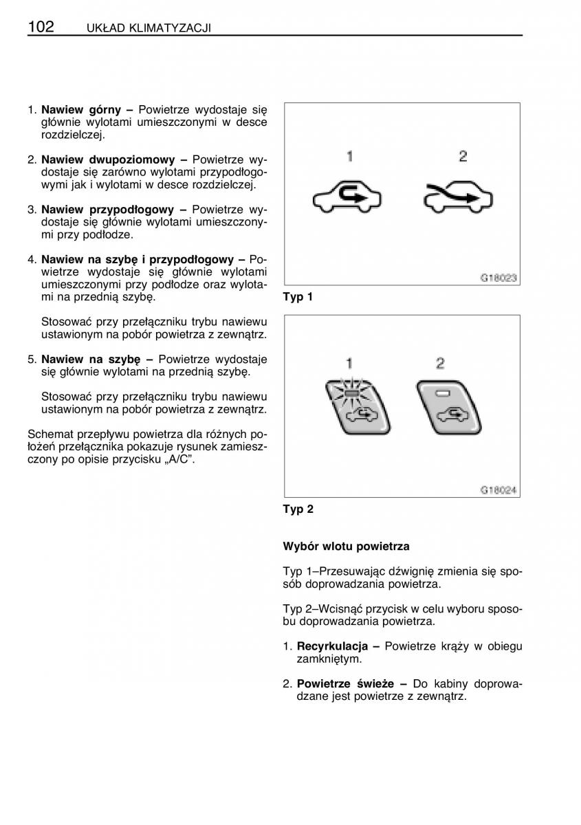 manual  Toyota Celica VII 7 instrukcja / page 109