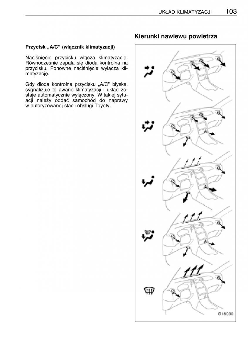 manual  Toyota Celica VII 7 instrukcja / page 110