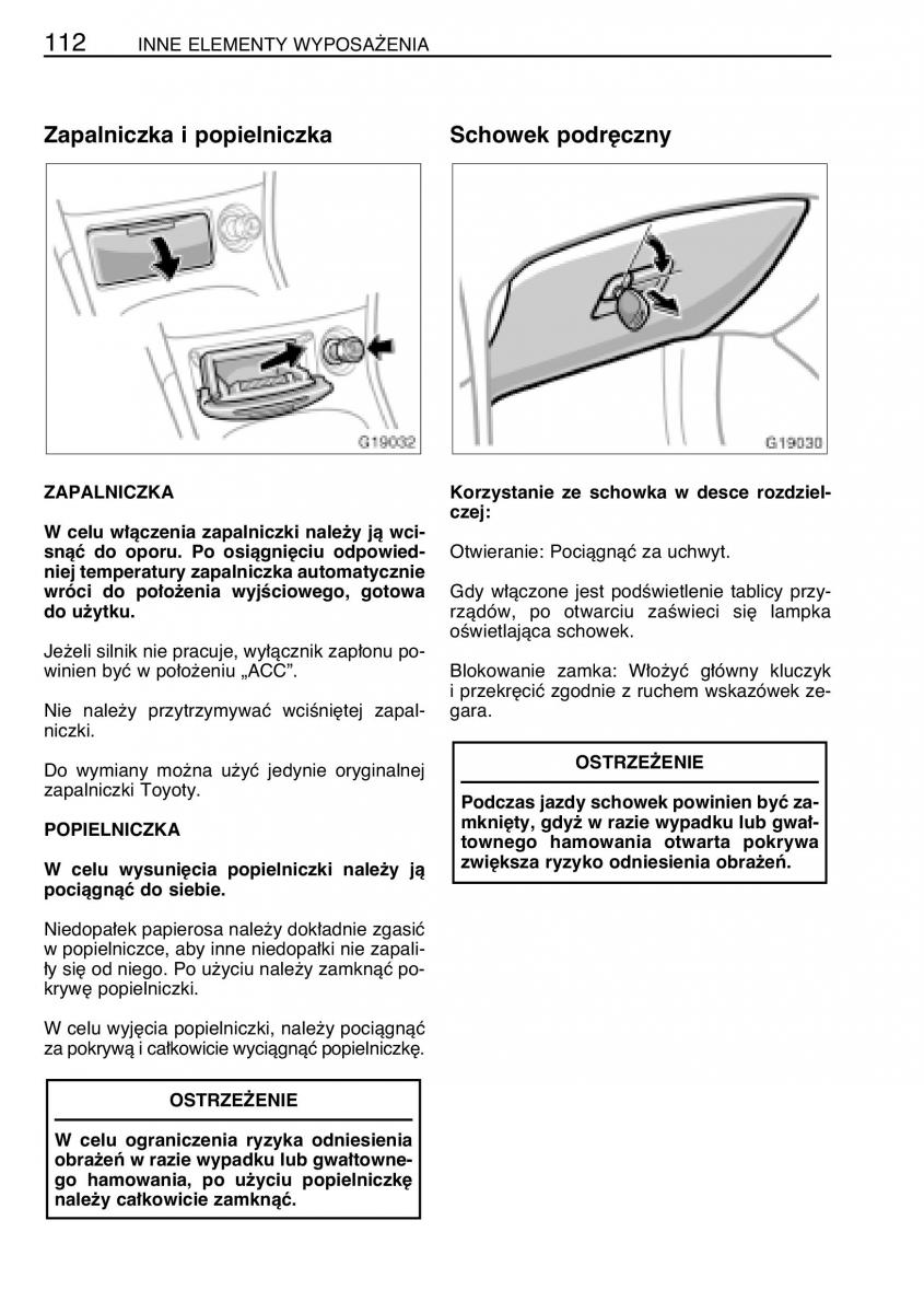 manual  Toyota Celica VII 7 instrukcja / page 119