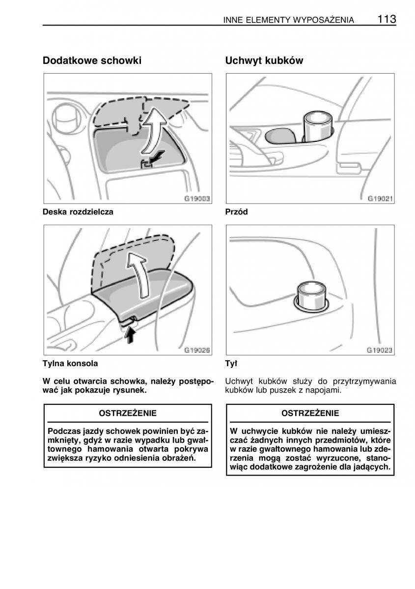 manual  Toyota Celica VII 7 instrukcja / page 120