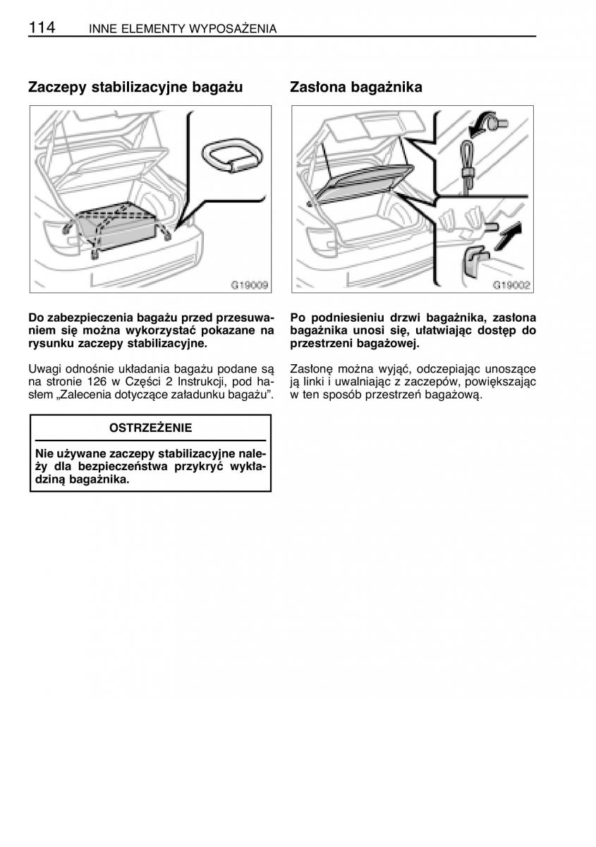 manual  Toyota Celica VII 7 instrukcja / page 121