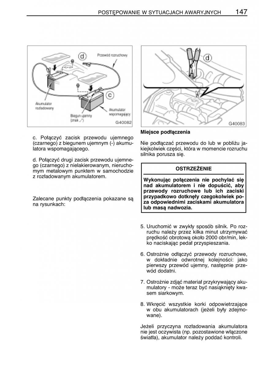 manual  Toyota Celica VII 7 instrukcja / page 154