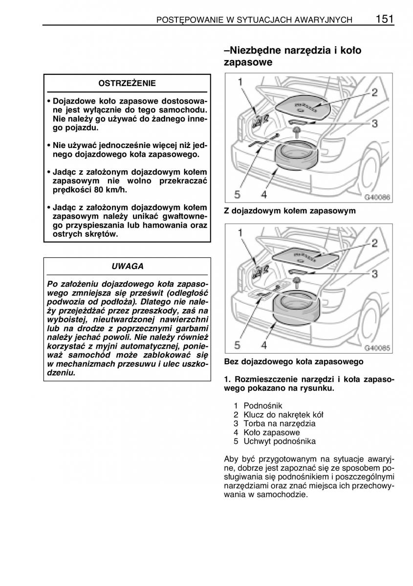 manual  Toyota Celica VII 7 instrukcja / page 158