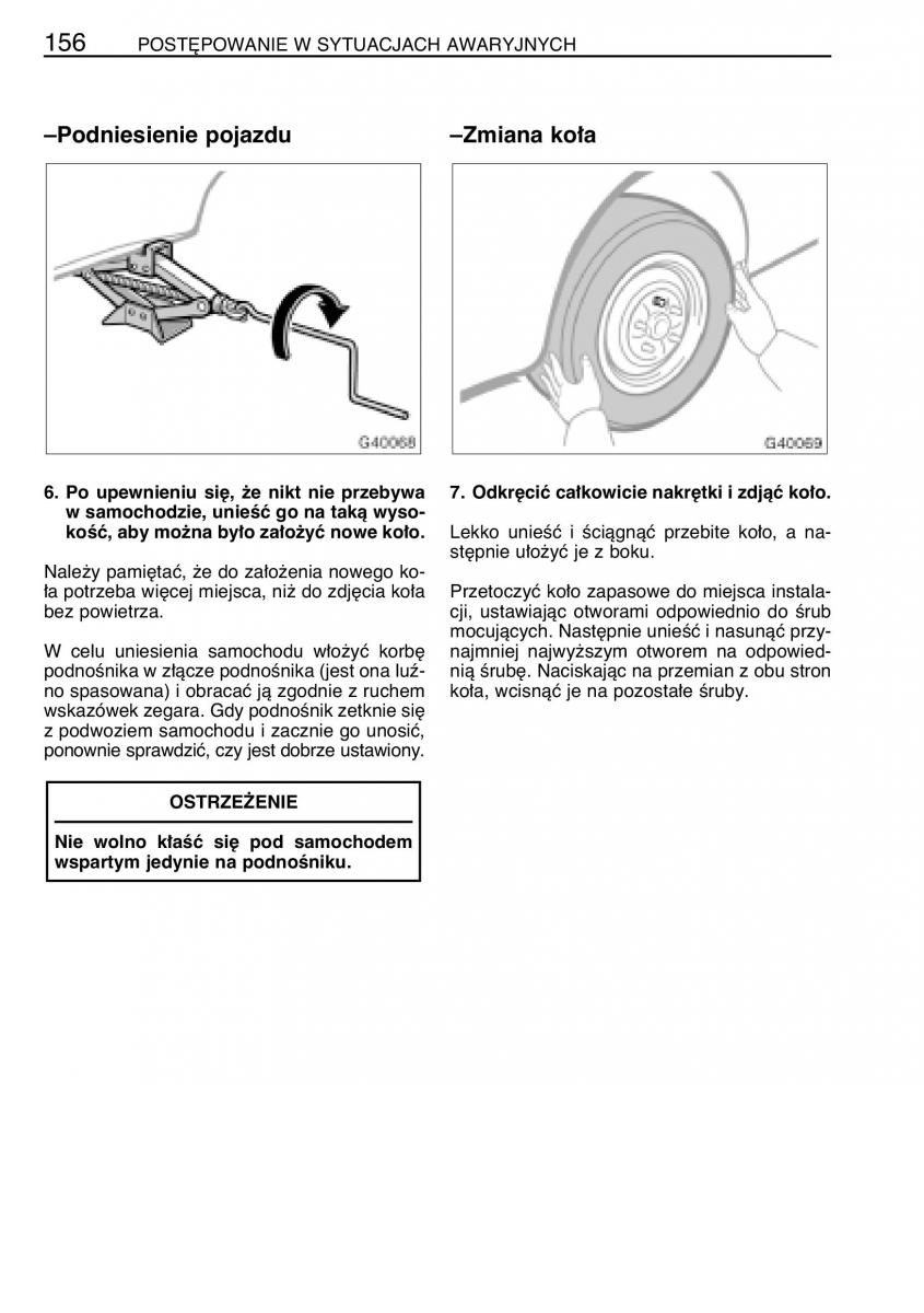 manual  Toyota Celica VII 7 instrukcja / page 163