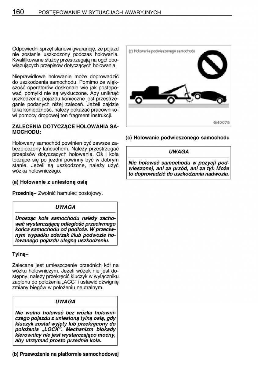 manual  Toyota Celica VII 7 instrukcja / page 167