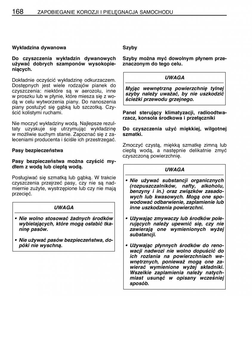 manual  Toyota Celica VII 7 instrukcja / page 175