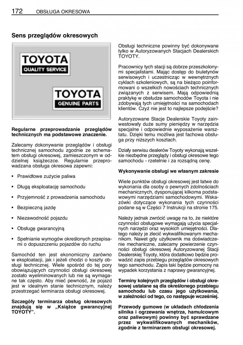 manual  Toyota Celica VII 7 instrukcja / page 179