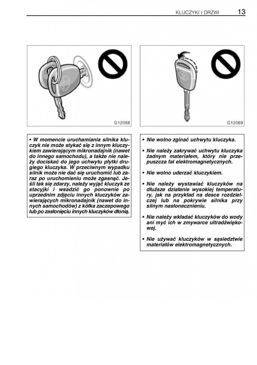 manual  Toyota Celica VII 7 instrukcja / page 20