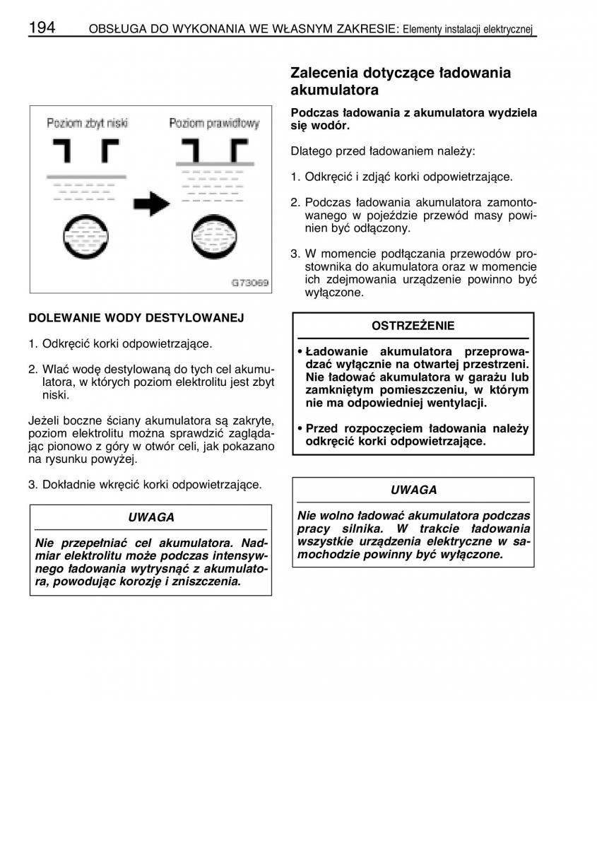 manual  Toyota Celica VII 7 instrukcja / page 201