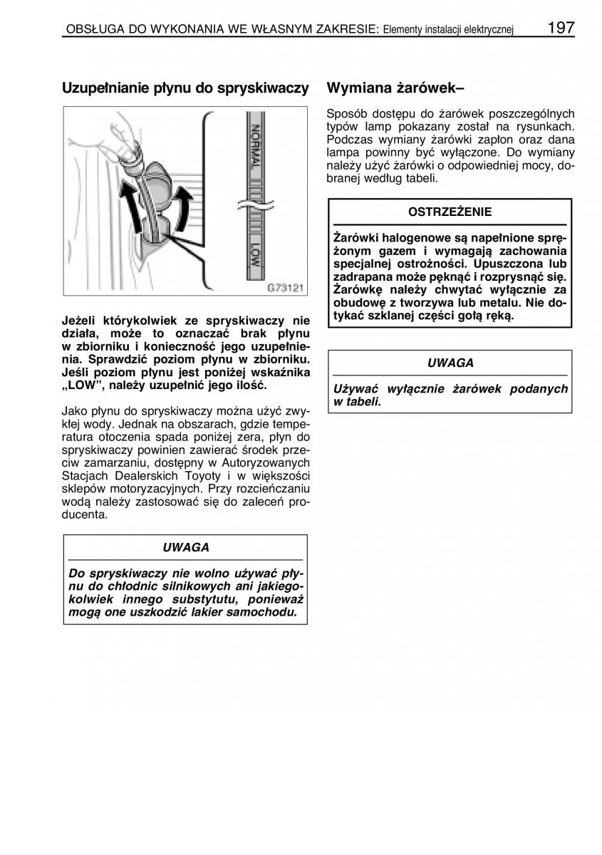 manual  Toyota Celica VII 7 instrukcja / page 204