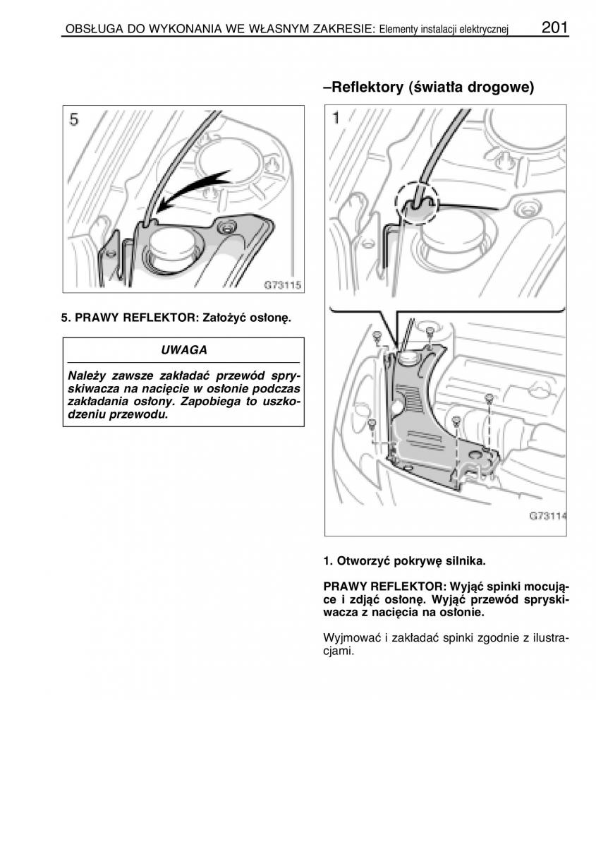 manual  Toyota Celica VII 7 instrukcja / page 208