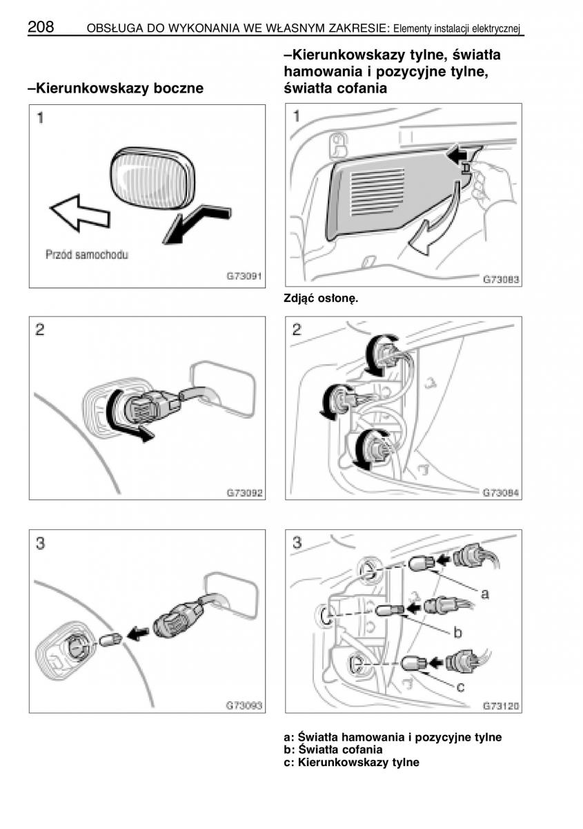 manual  Toyota Celica VII 7 instrukcja / page 215