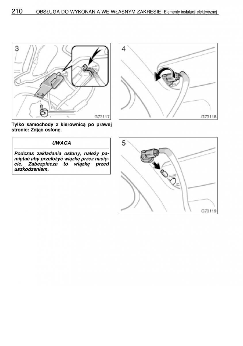 manual  Toyota Celica VII 7 instrukcja / page 217