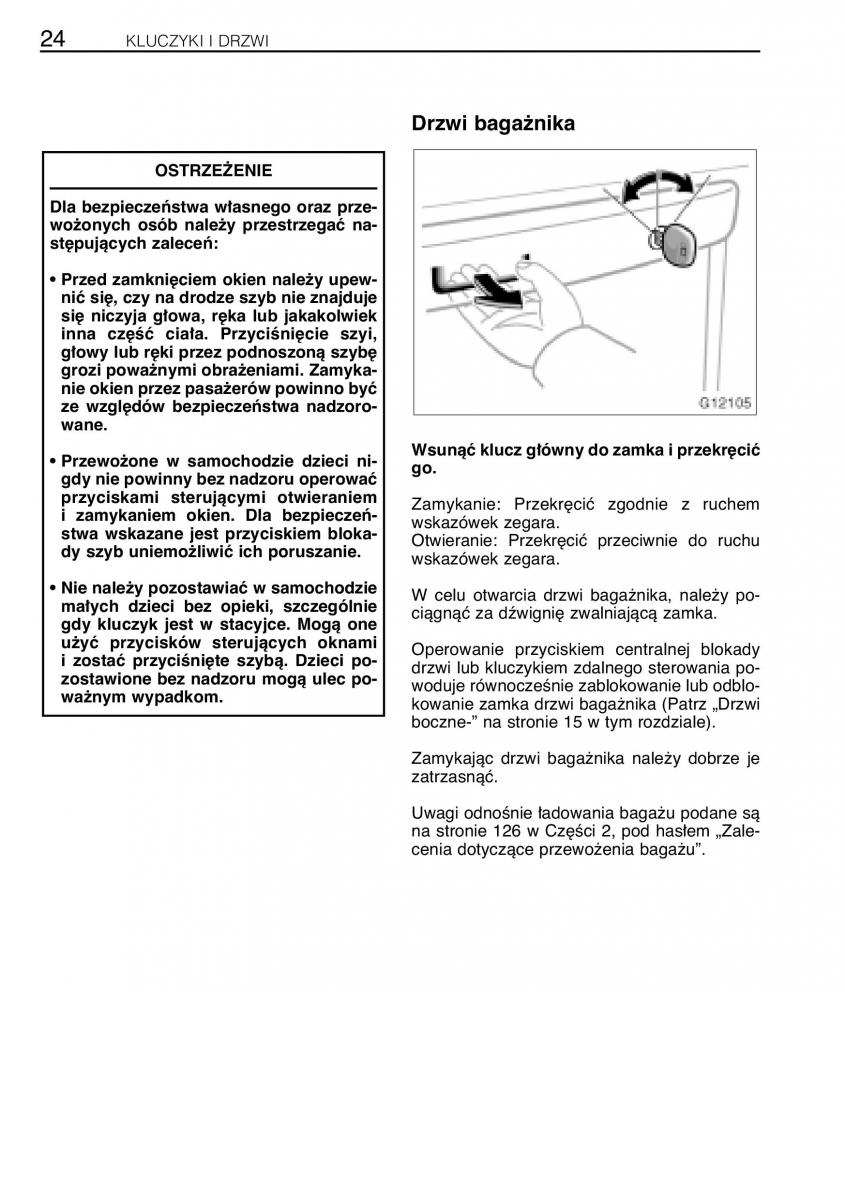 manual  Toyota Celica VII 7 instrukcja / page 31