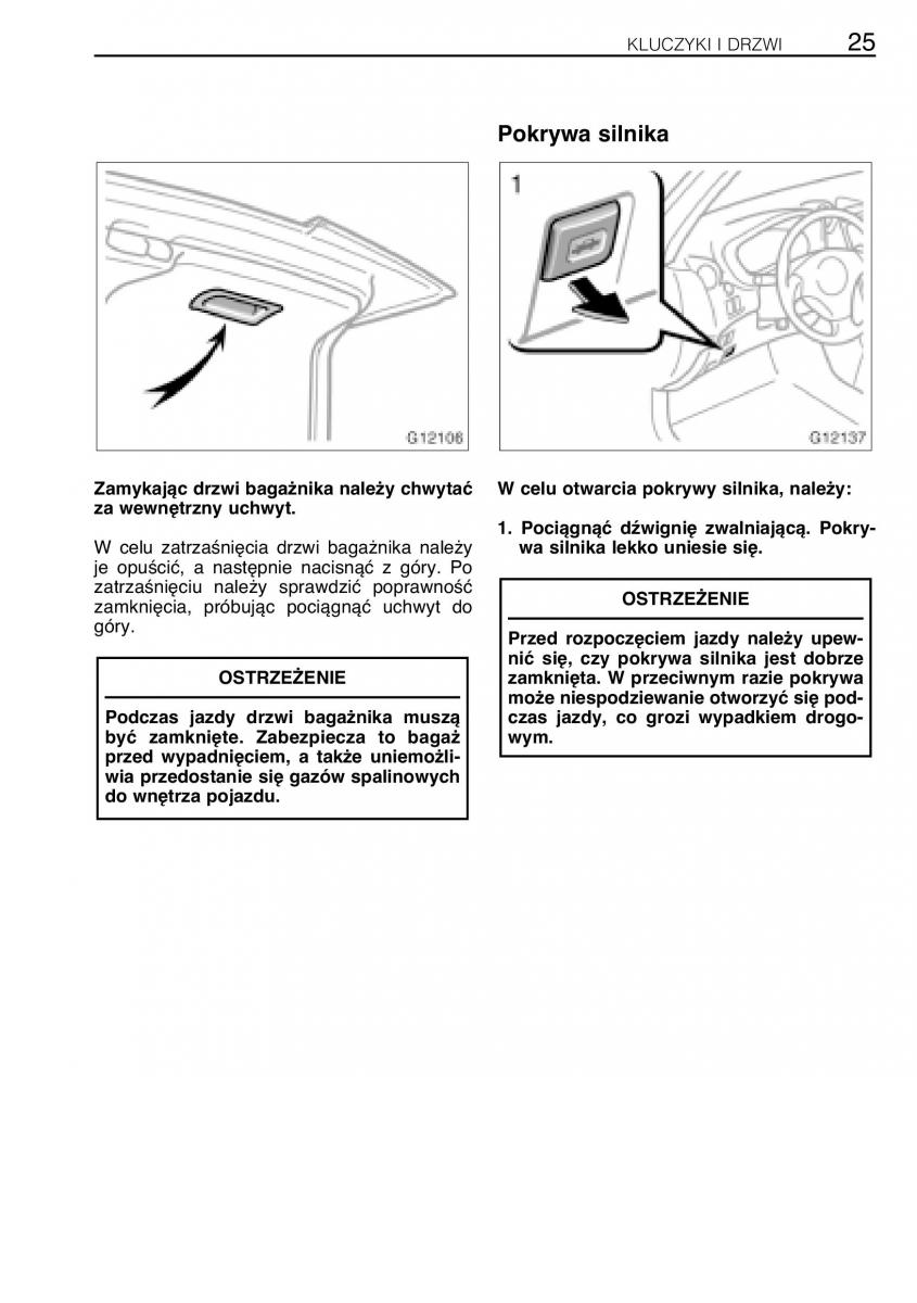 manual  Toyota Celica VII 7 instrukcja / page 32