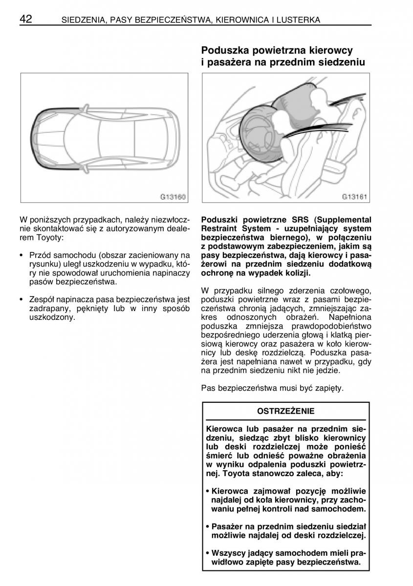 manual  Toyota Celica VII 7 instrukcja / page 49