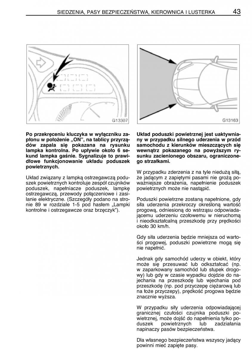 manual  Toyota Celica VII 7 instrukcja / page 50