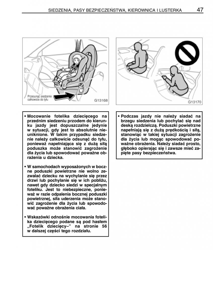 manual  Toyota Celica VII 7 instrukcja / page 54