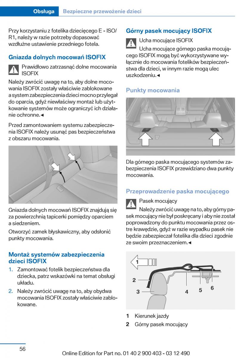 manual  BMW 6 F06 Gran Coupe Instrukcja / page 56