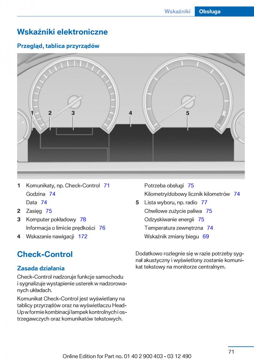 manual  BMW 6 F06 Gran Coupe Instrukcja / page 71