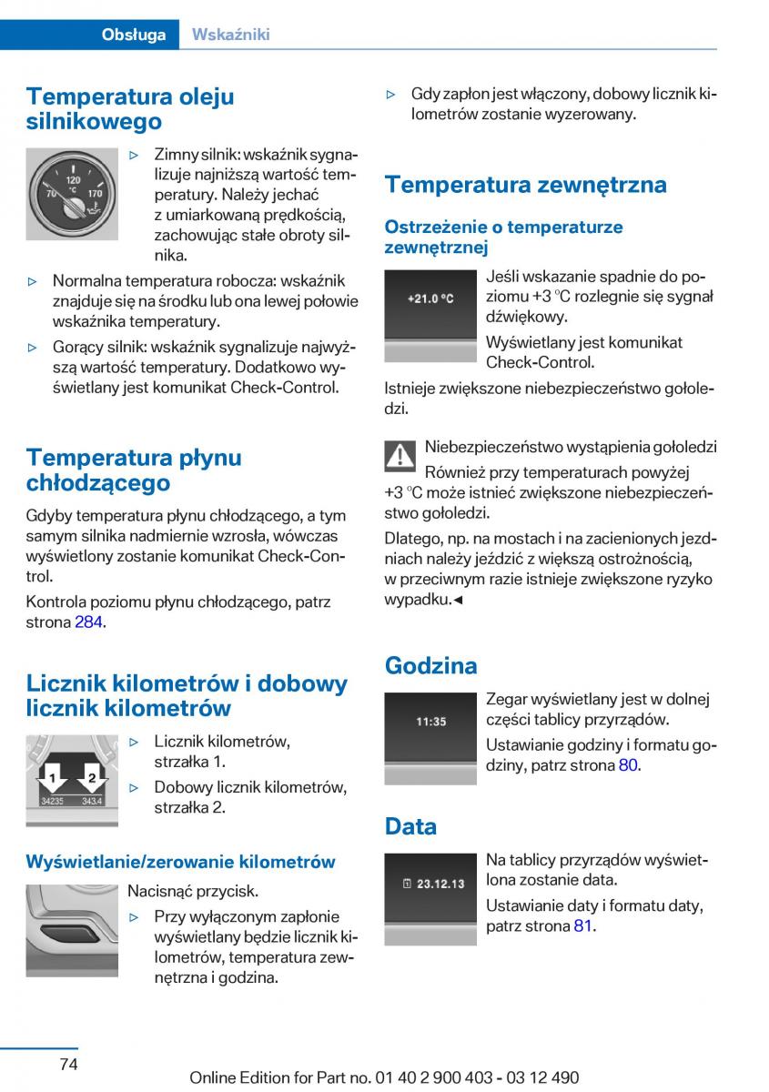 manual  BMW 6 F06 Gran Coupe Instrukcja / page 74