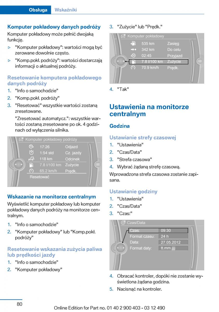 manual  BMW 6 F06 Gran Coupe Instrukcja / page 80