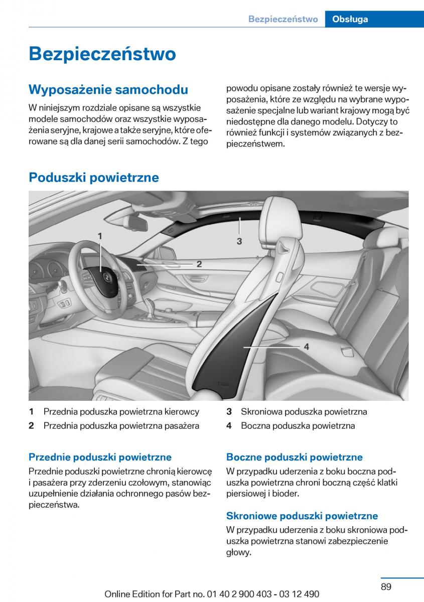 manual  BMW 6 F06 Gran Coupe Instrukcja / page 89