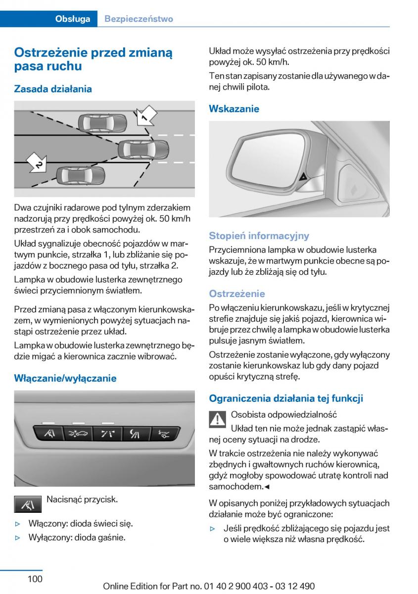 manual  BMW 6 F06 Gran Coupe Instrukcja / page 100