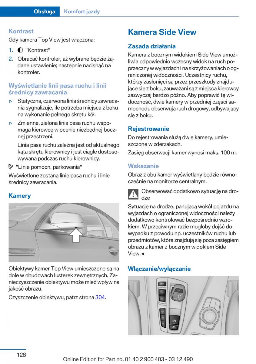 manual  BMW 6 F06 Gran Coupe Instrukcja / page 128