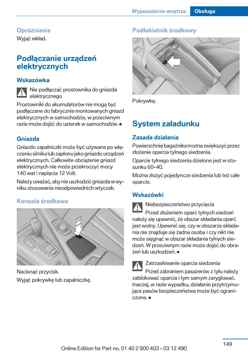 manual  BMW 6 F06 Gran Coupe Instrukcja / page 149
