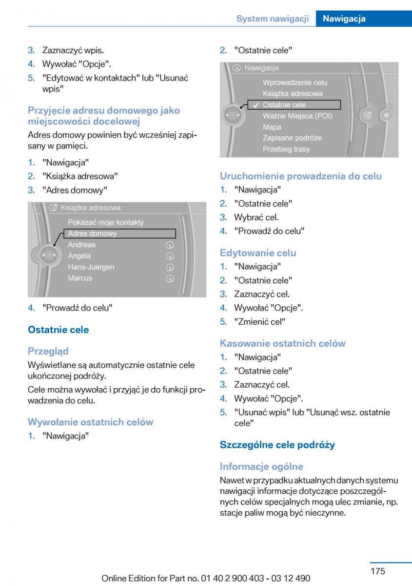 manual  BMW 6 F06 Gran Coupe Instrukcja / page 175