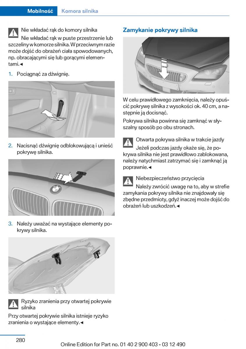 manual  BMW 6 F06 Gran Coupe Instrukcja / page 280