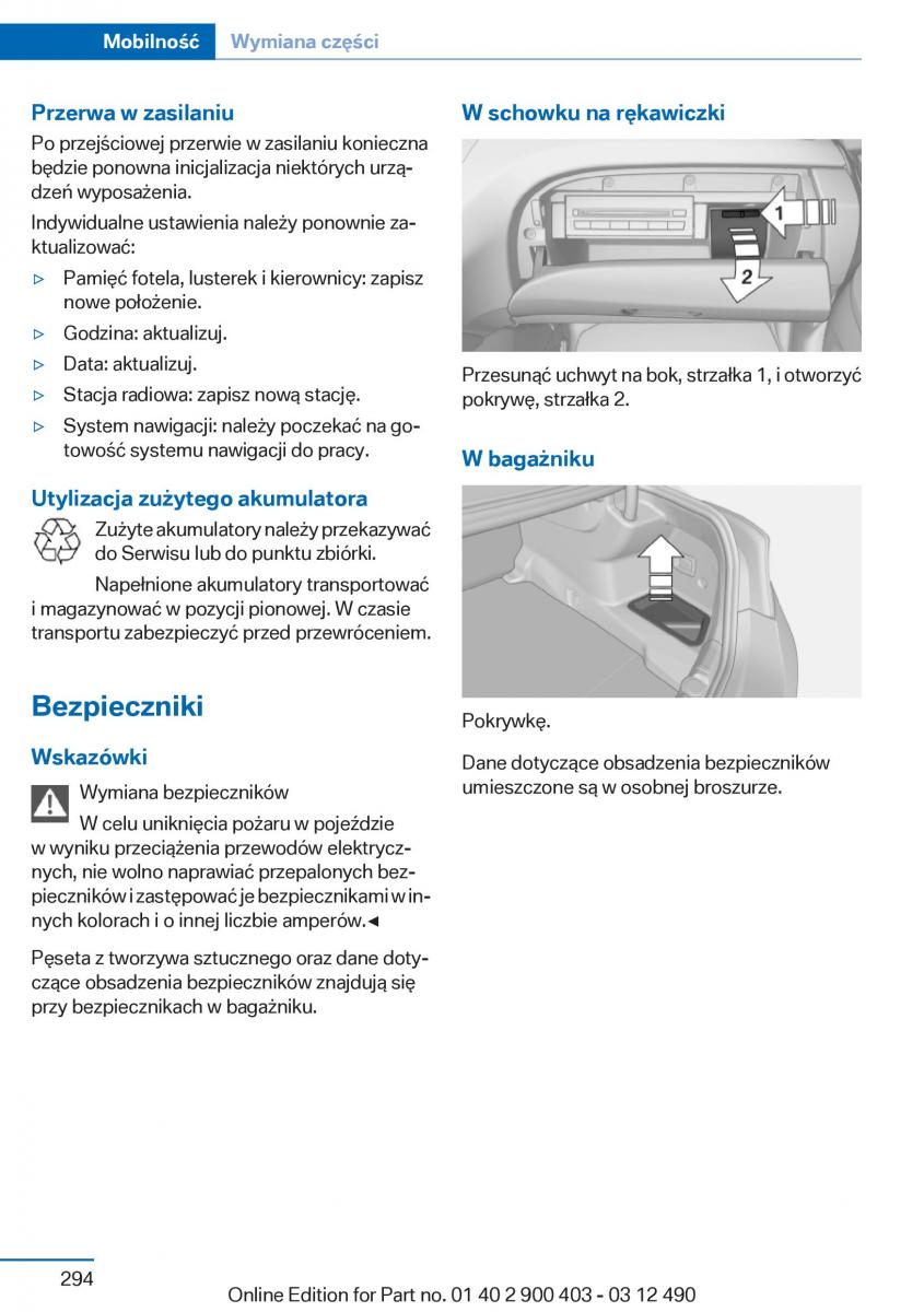 manual  BMW 6 F06 Gran Coupe Instrukcja / page 294