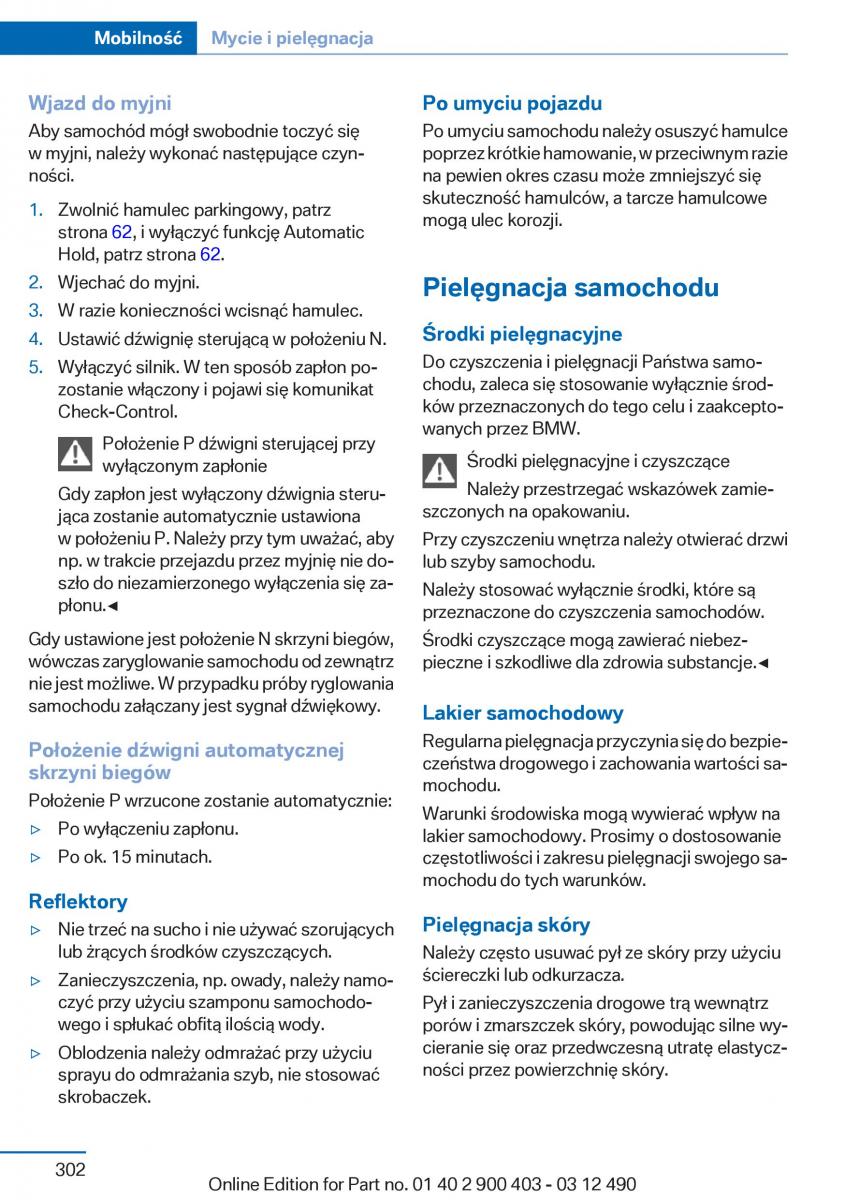 manual  BMW 6 F06 Gran Coupe Instrukcja / page 302