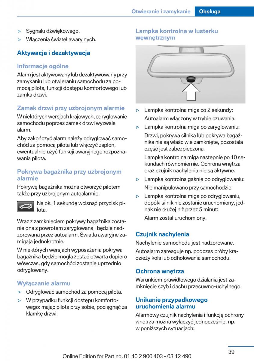 manual  BMW 6 F06 Gran Coupe Instrukcja / page 39