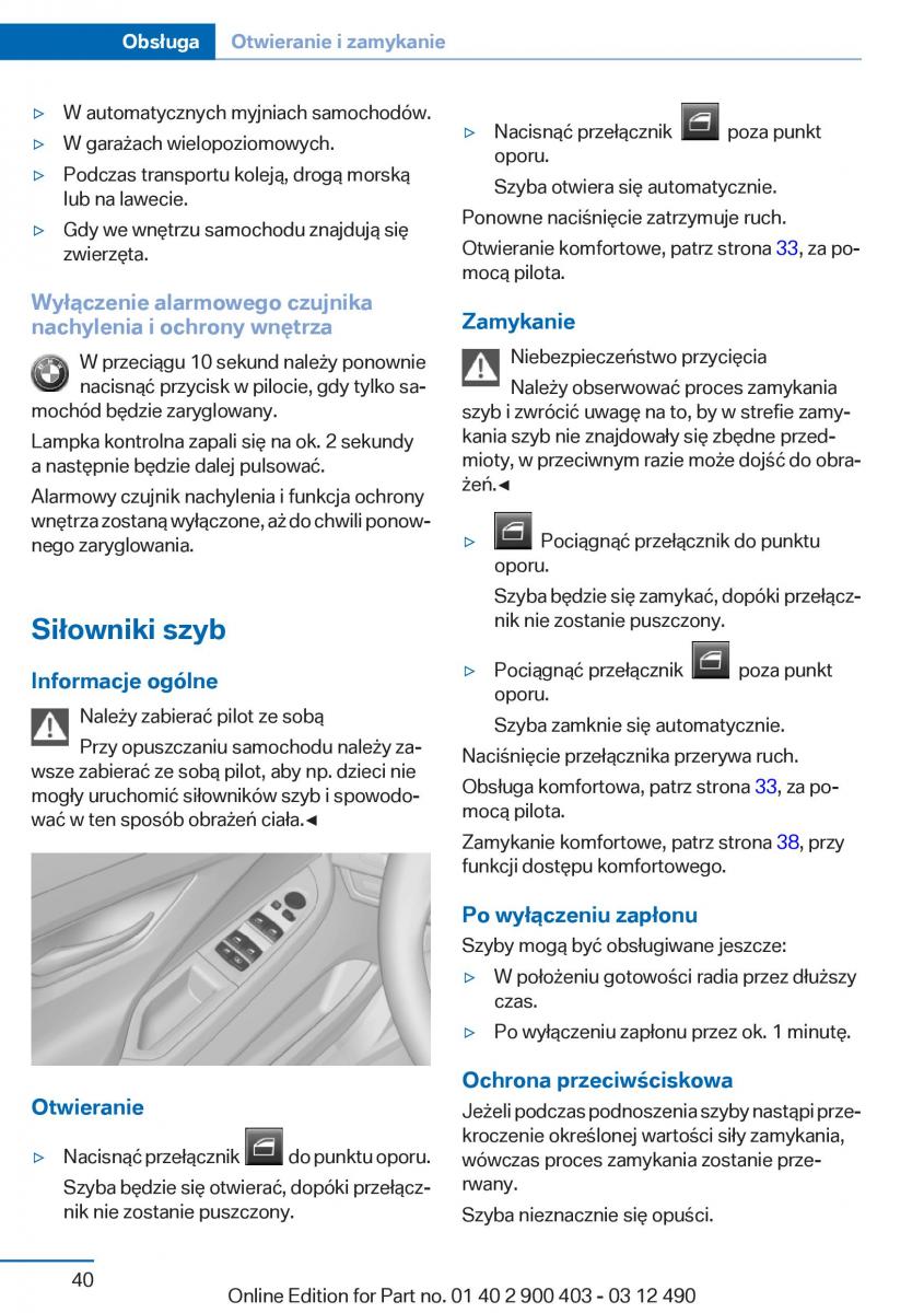 manual  BMW 6 F06 Gran Coupe Instrukcja / page 40