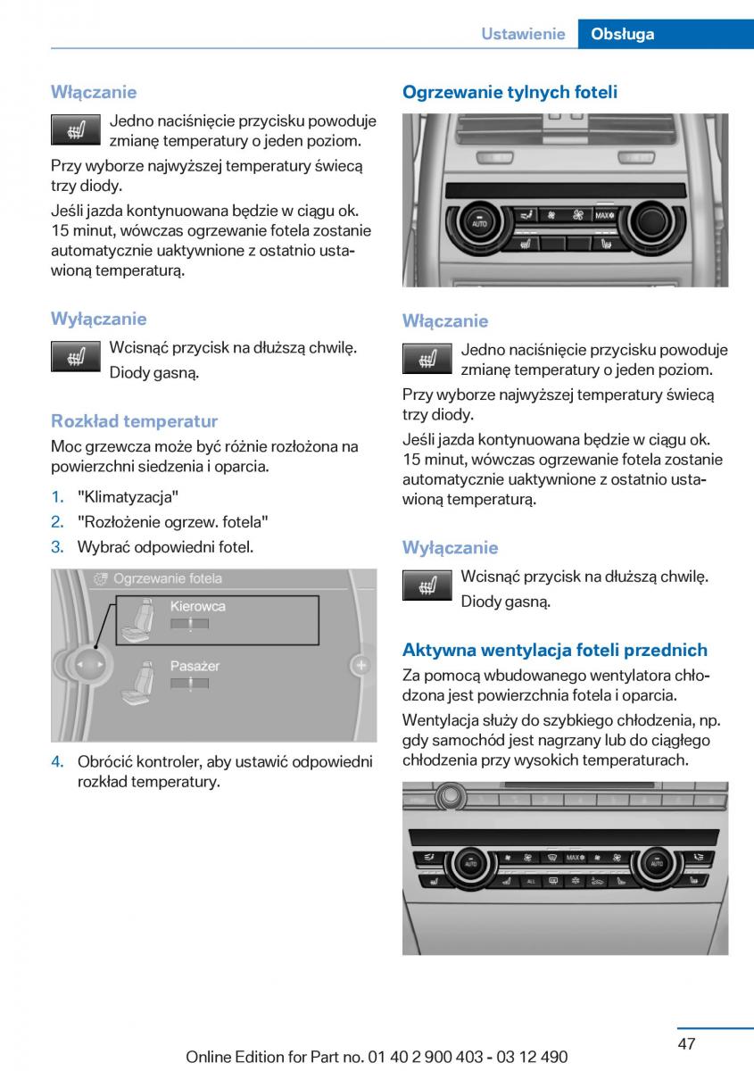 manual  BMW 6 F06 Gran Coupe Instrukcja / page 47