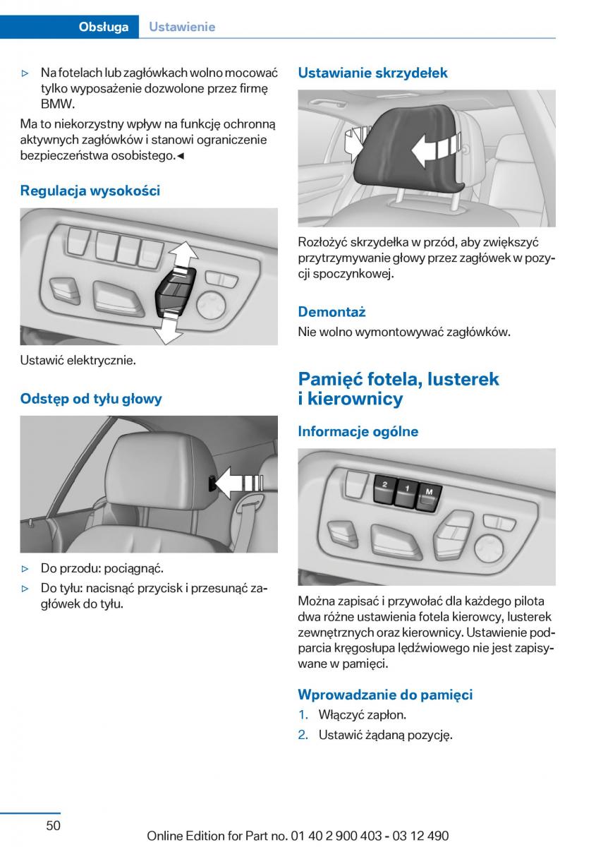 manual  BMW 6 F06 Gran Coupe Instrukcja / page 50
