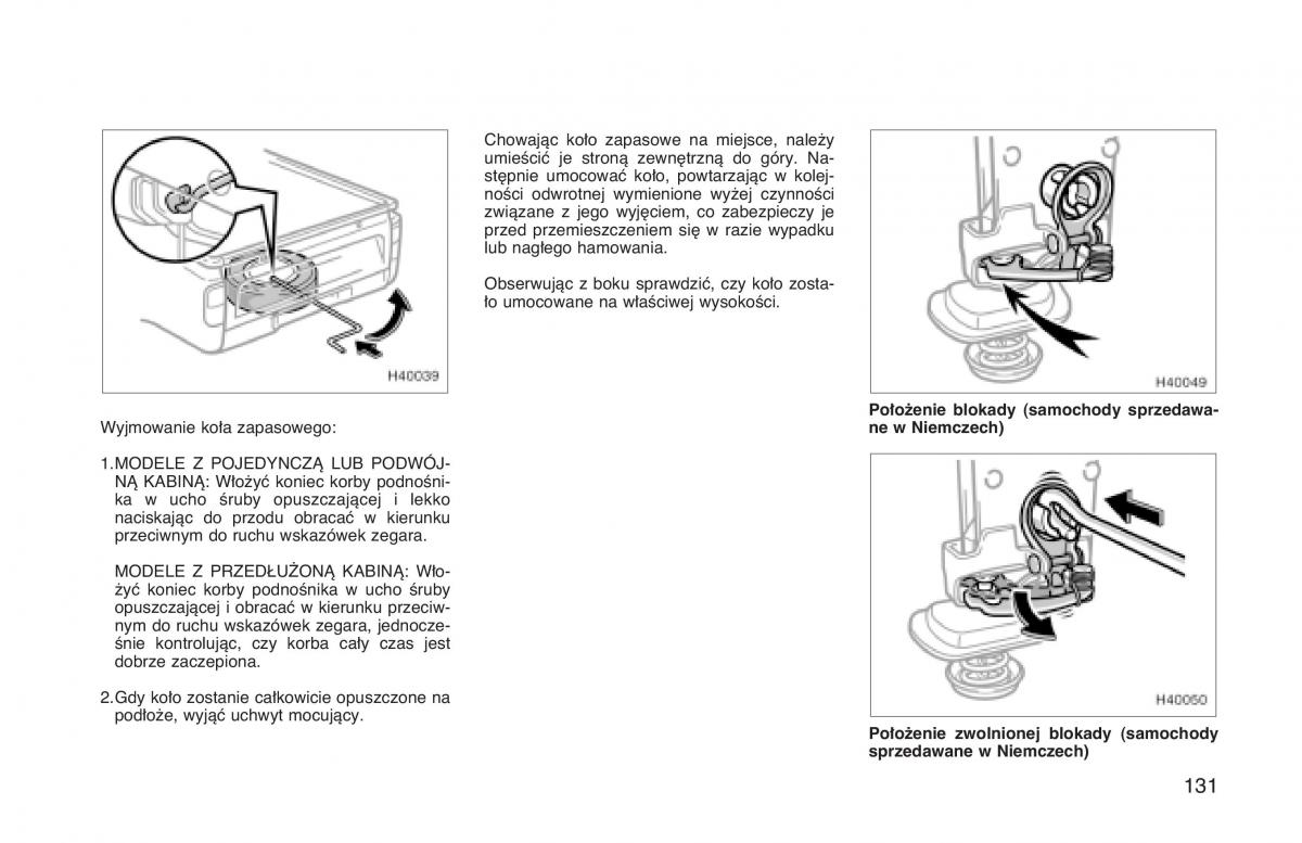 manual  Toyota Hilux VI 6 instrukcja / page 138