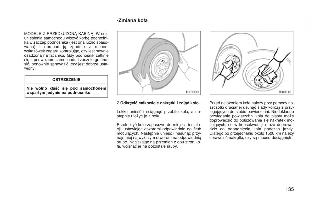 manual  Toyota Hilux VI 6 instrukcja / page 142