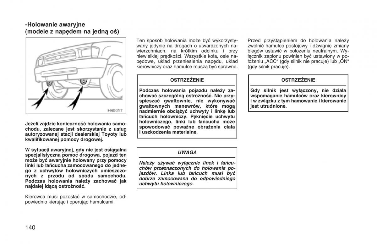 manual  Toyota Hilux VI 6 instrukcja / page 147