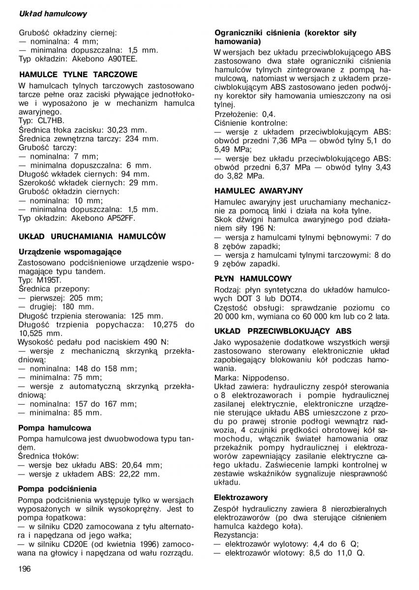 Nissan Almera N15 instrukcja obslugi / page 194