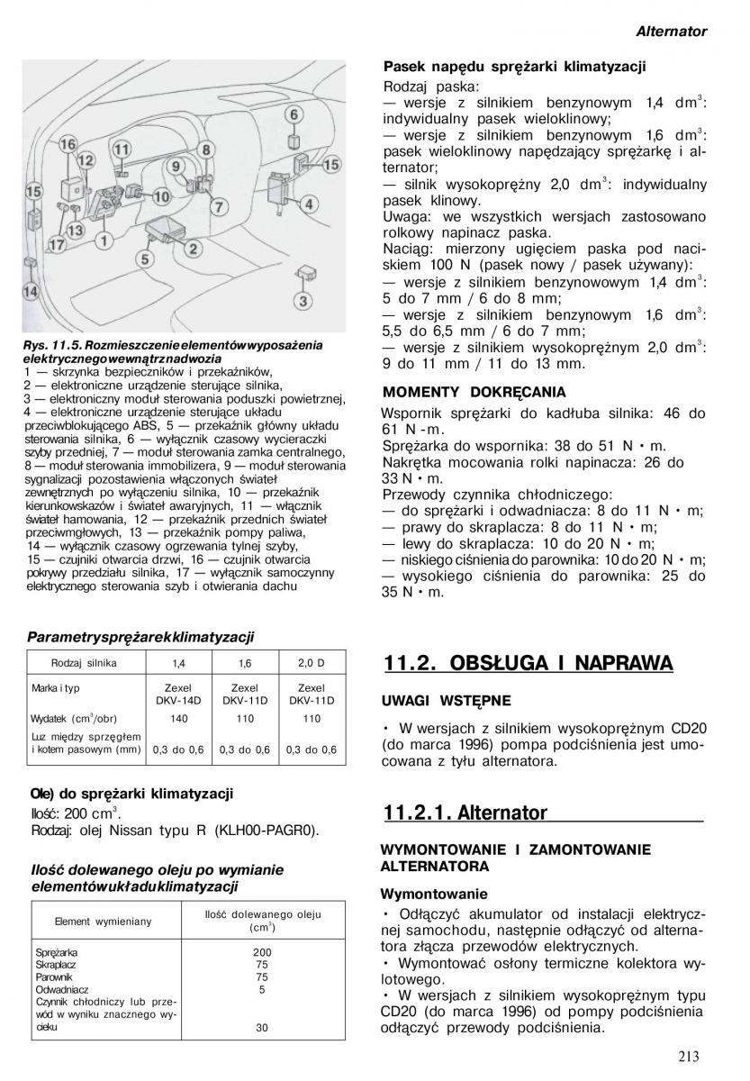 Nissan Almera N15 instrukcja obslugi / page 211