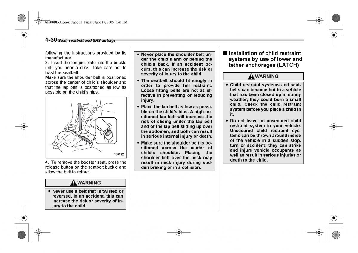 Subaru Impreza II 2 GD owners manual / page 57