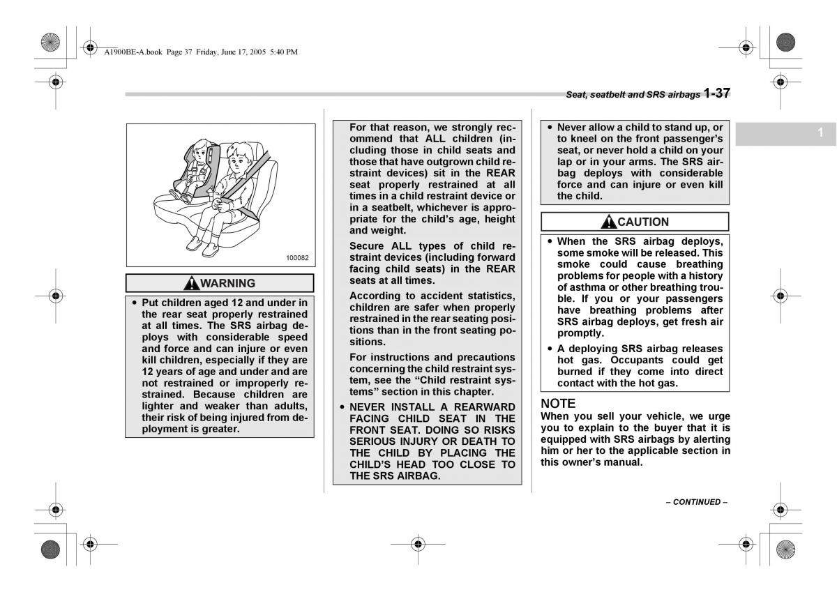 Subaru Impreza II 2 GD owners manual / page 64