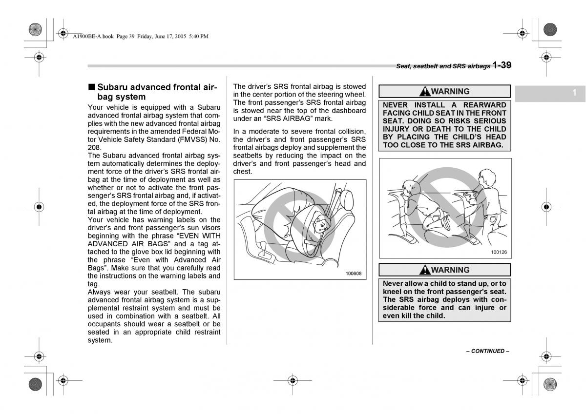 Subaru Impreza II 2 GD owners manual / page 66