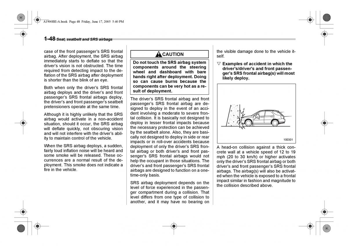 Subaru Impreza II 2 GD owners manual / page 75