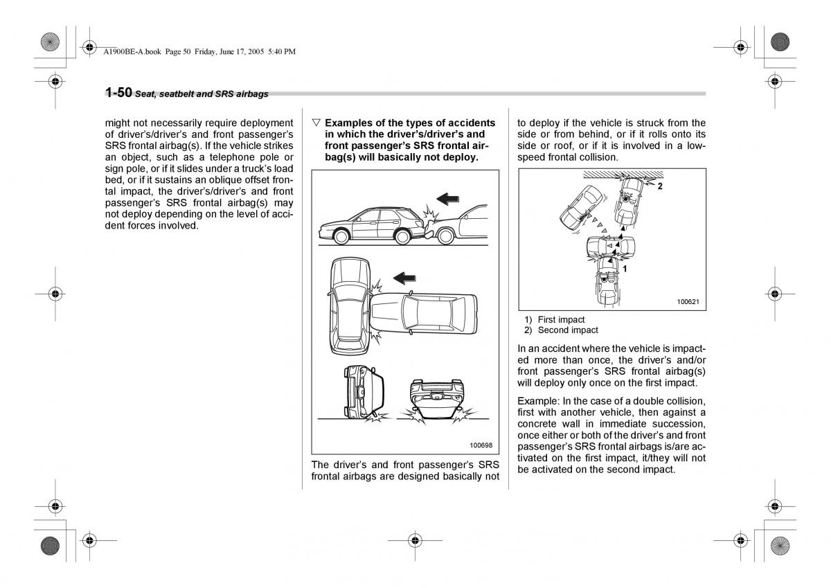 Subaru Impreza II 2 GD owners manual / page 77