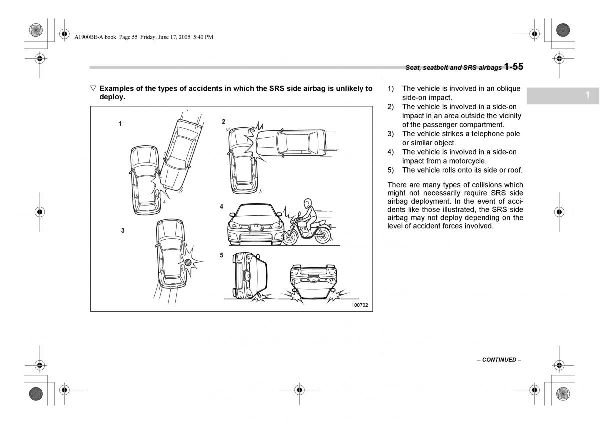 Subaru Impreza II 2 GD owners manual / page 82