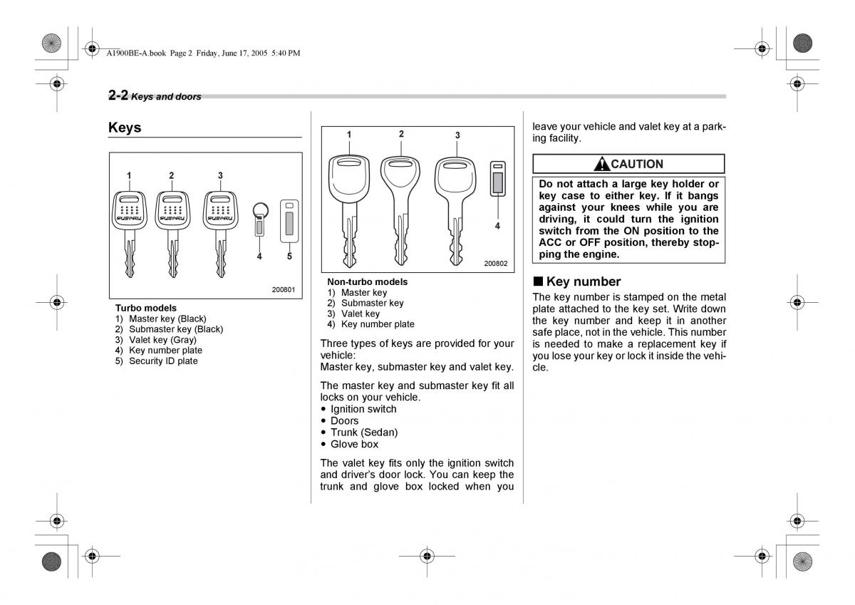 Subaru Impreza II 2 GD owners manual / page 89